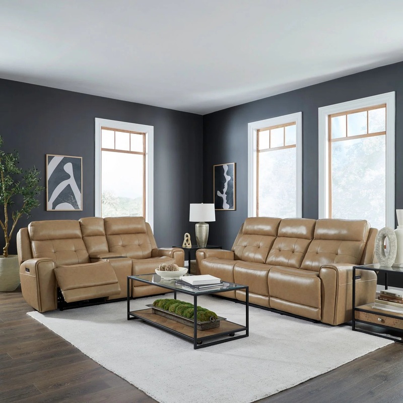Carrington – Sofa & Loveseat – Brown
