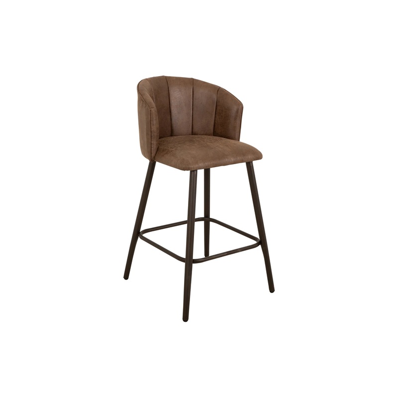 Tamesis – 30″ Upholstered Barstool – Caramel
