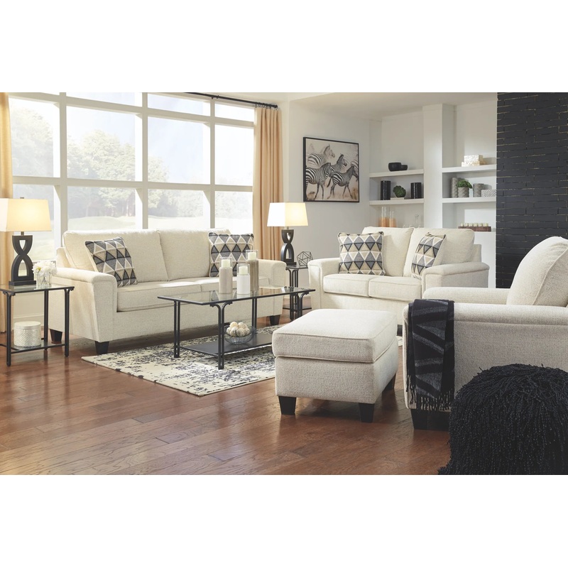 Abinger – Natural – 4 Pc. – Sofa, Loveseat, Chair, Ottoman