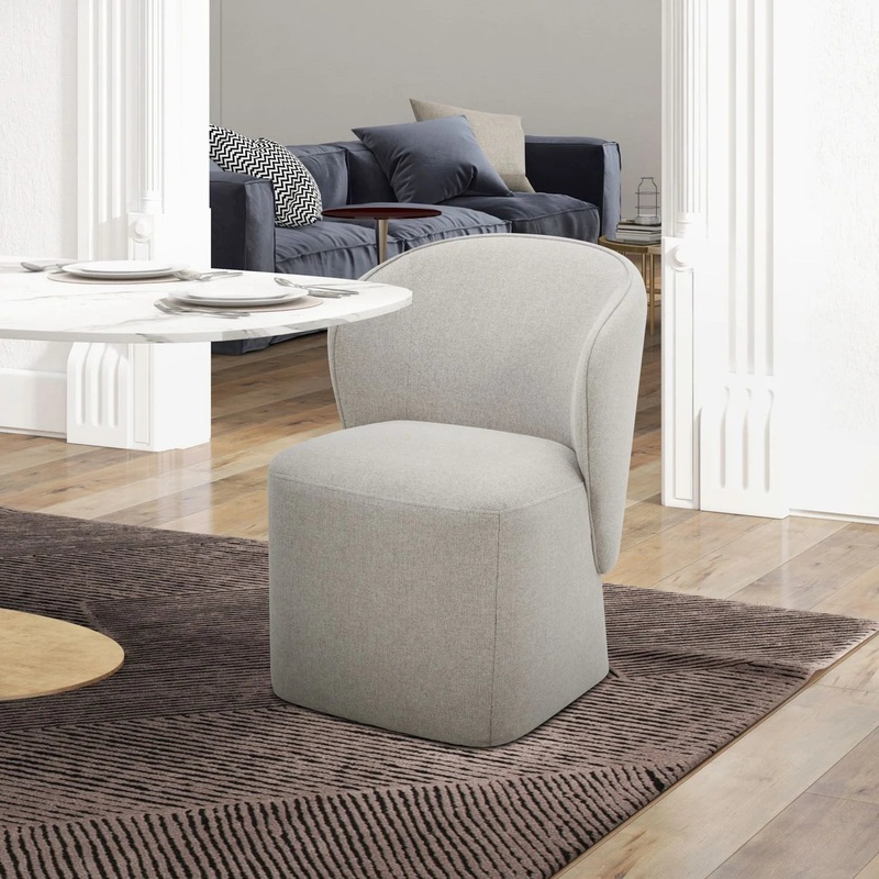 Accent Dining – Dining Chair With Casters Accent – Gray
