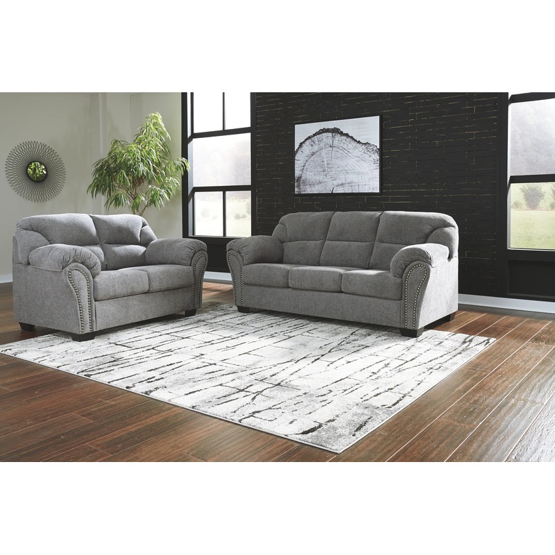 Allmaxx – Pewter – 2 Pc. – Sofa, Loveseat