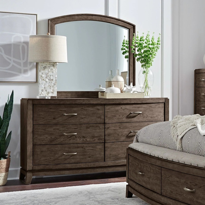Avalon – Dresser & Mirror – Brown