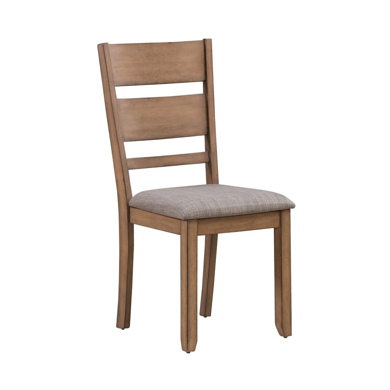 Brook Bay – Slat Back Upholstered Side Chair (RTA) – Brown