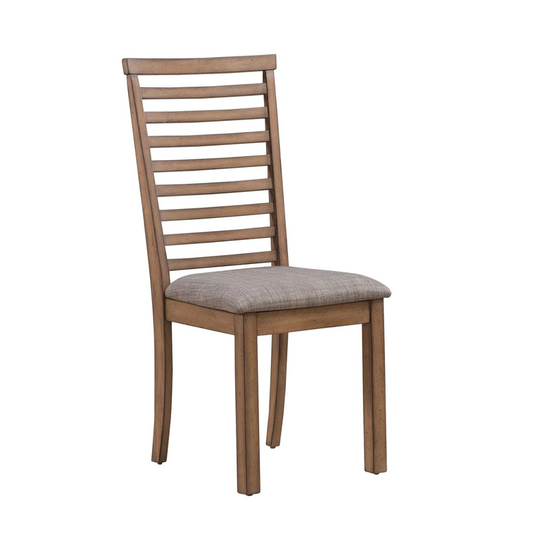 Brook Bay – Upholstered Ladder Back Side Chair (RTA) – Brown