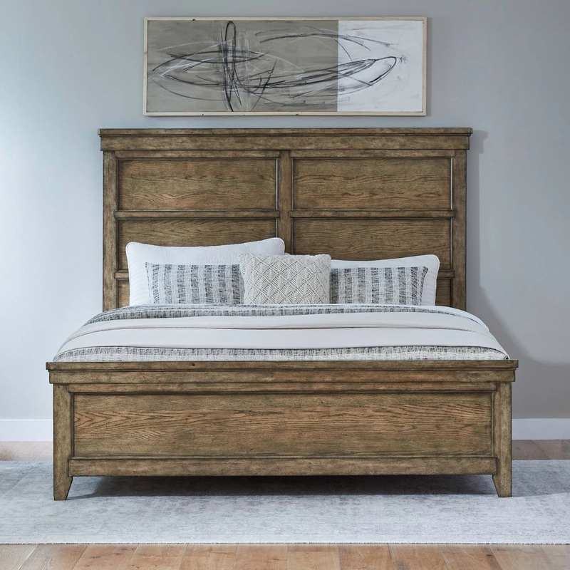 Carolina Park – Queen Panel Bed – Brown