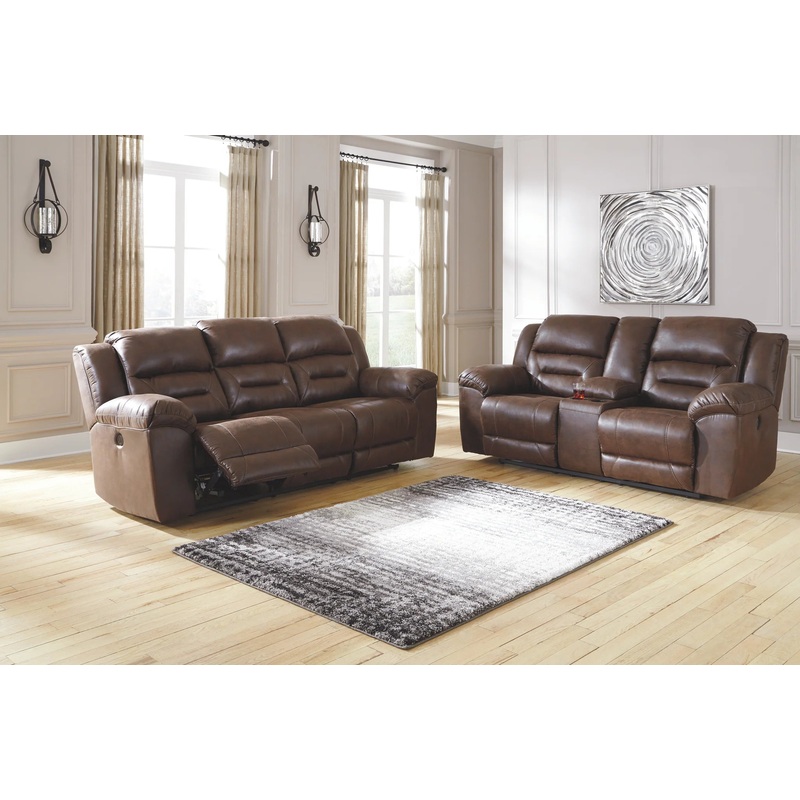 Stoneland – Chocolate – 2 Pc. – Power Sofa, Loveseat