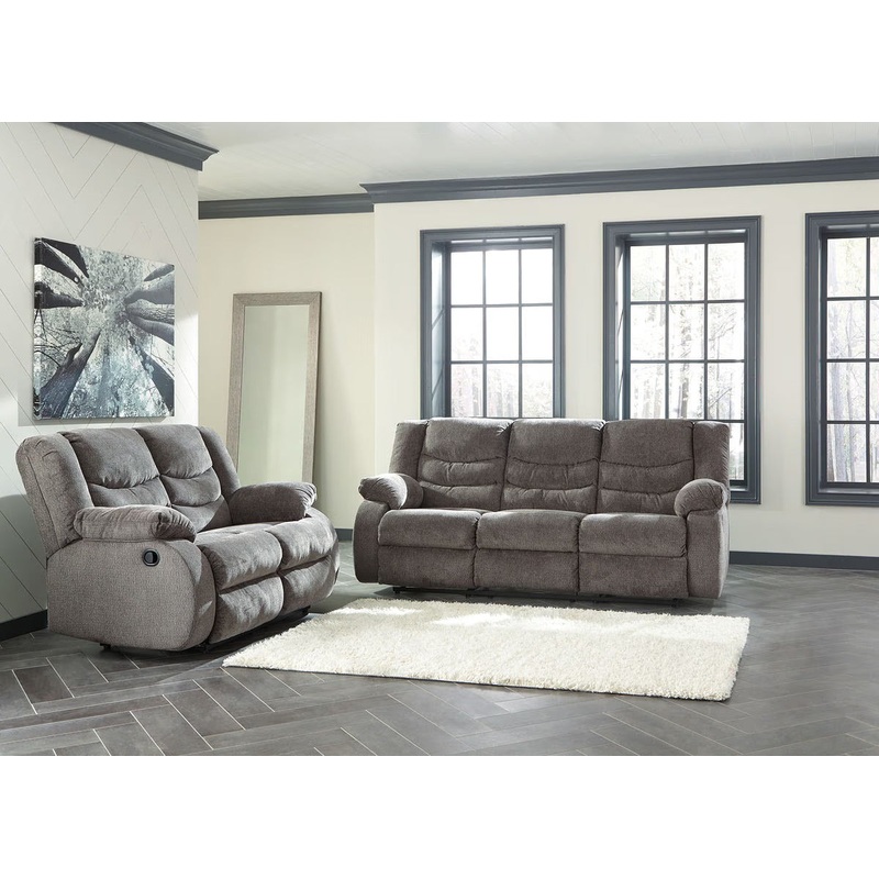 Tulen – Gray – 2 Pc. – Reclining Sofa, Loveseat
