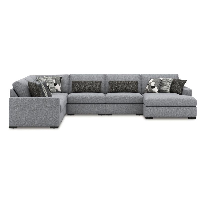 Bealton – Salt and Pepper – 6-Piece Sectional With RAF Corner Chaise