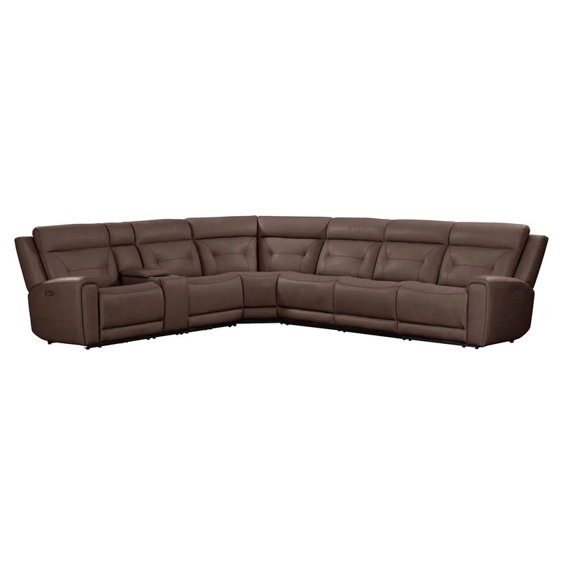 Beckham – 6 Piece Sectional – Dark Brown