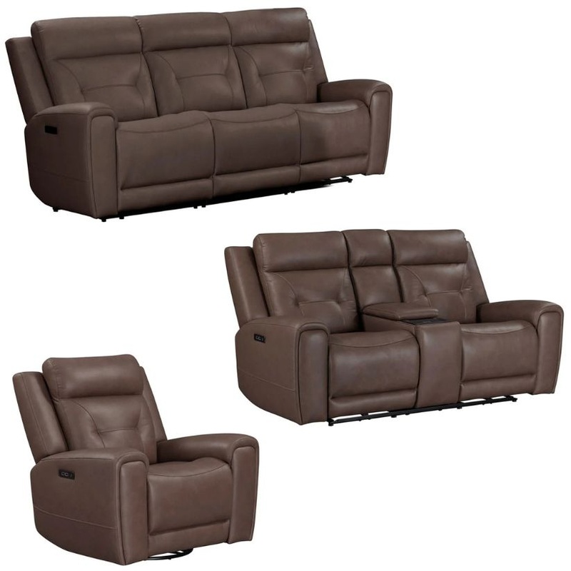 Beckham – Sofa With Loveseat & Recliner – Brown