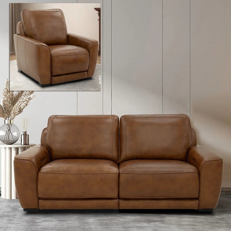 Blake – Sofa & Recliner – Brown
