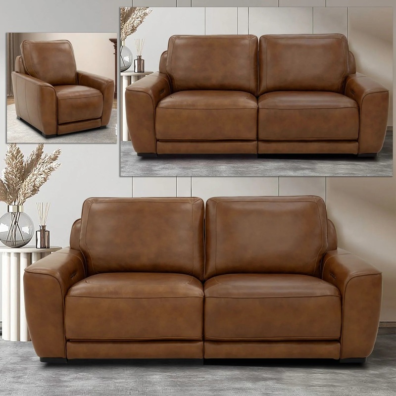 Blake – Sofa With Loveseat & Recliner – Brown