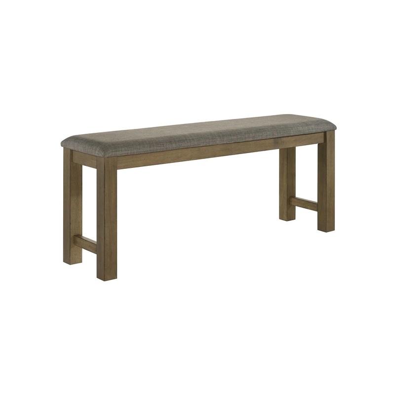 Brook Bay – Upholstered Counter Bench – Brown