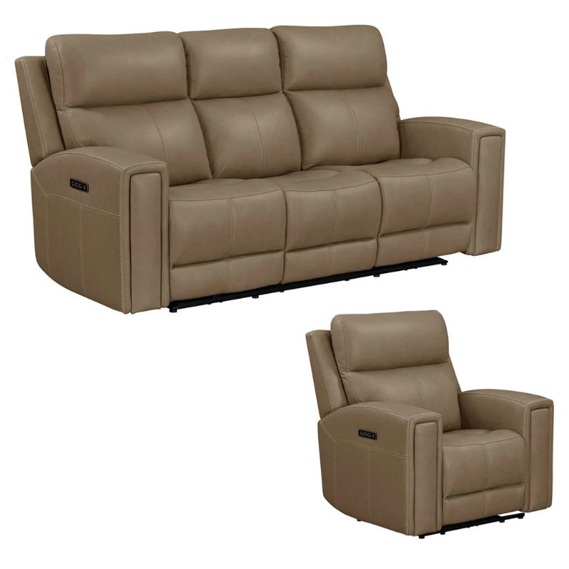 Camden – Sofa & Recliner – Brown
