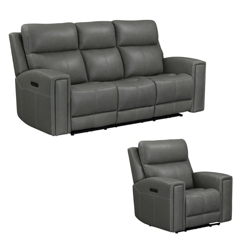 Camden – Sofa & Recliner – Gray