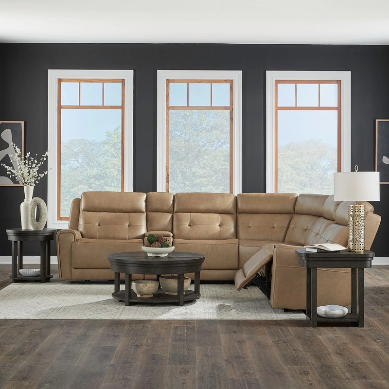 Carrington – 6 Piece Sectional – Light Brown