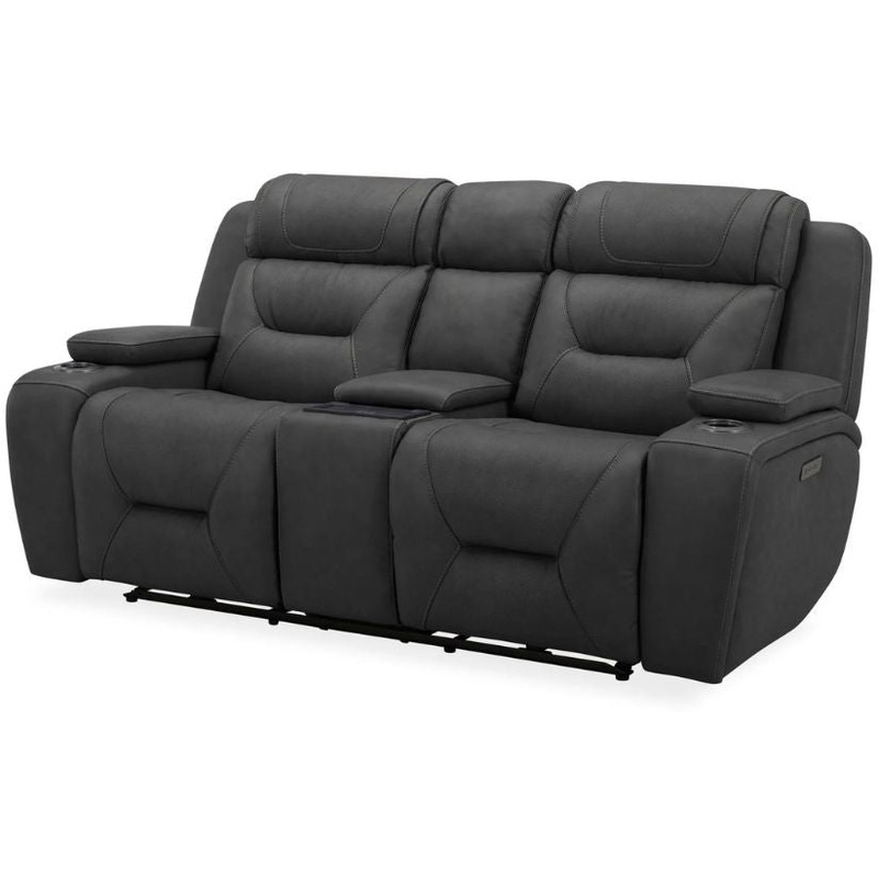 Chapman – Loveseat With Console P2 & ZG – Dark Gray