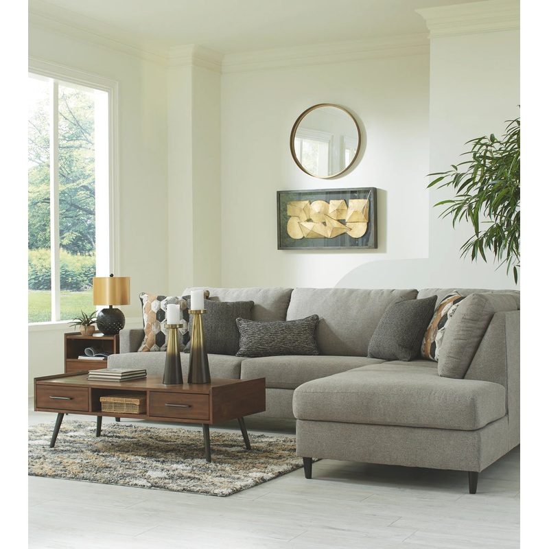 Santasia – Granite – Right Arm Facing Corner Chaise 2 Pc Sectional