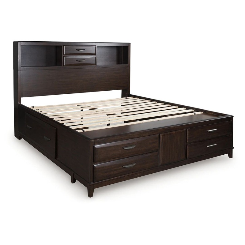 Vanmore – Dark Brown – California King Storage Bed