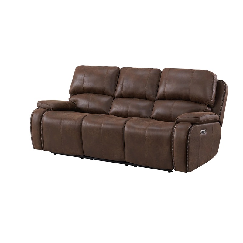 Atlantis – 2 Piece Sofa & Loveseat Living Room Set – Heritage Brown