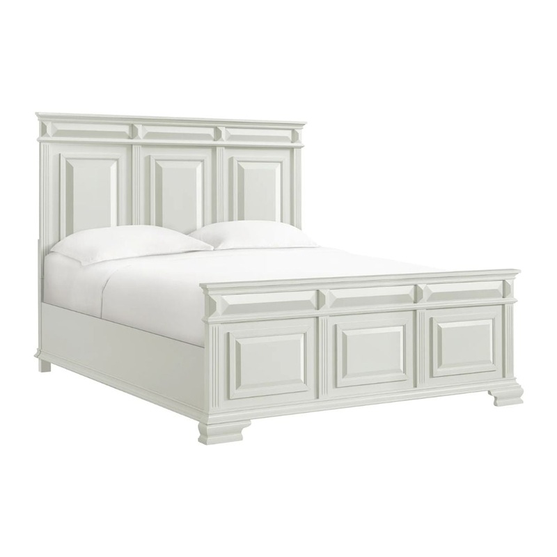 Bridgestone – King Panel Bed – Antique White