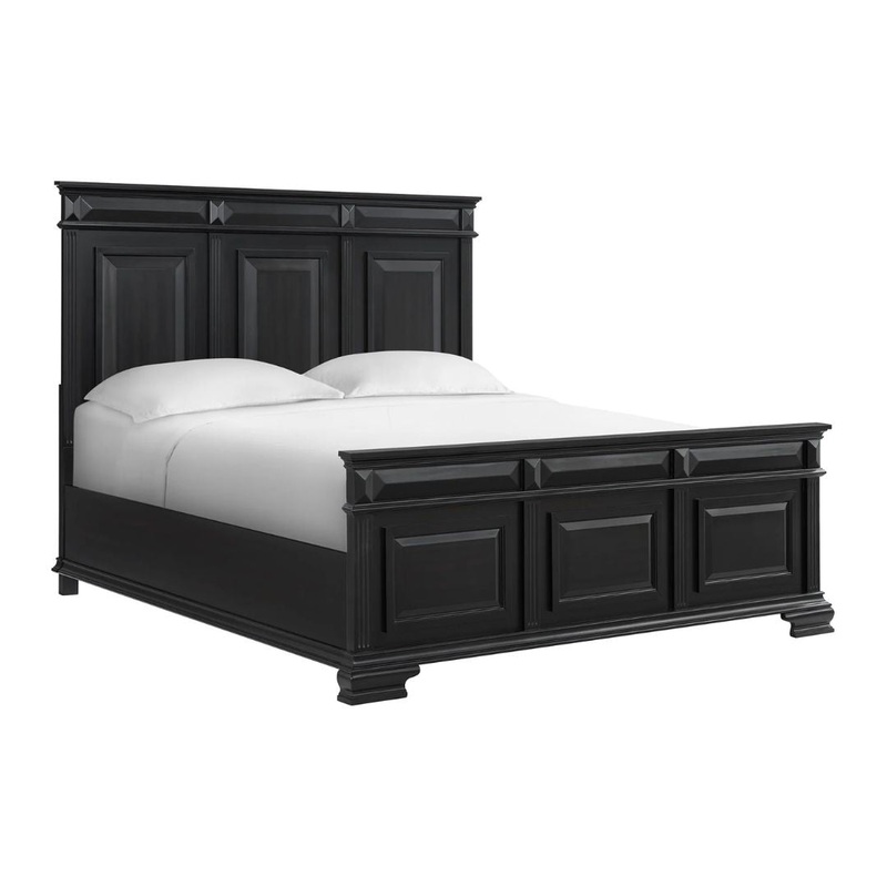 Bridgestone – King Panel Bed – Black