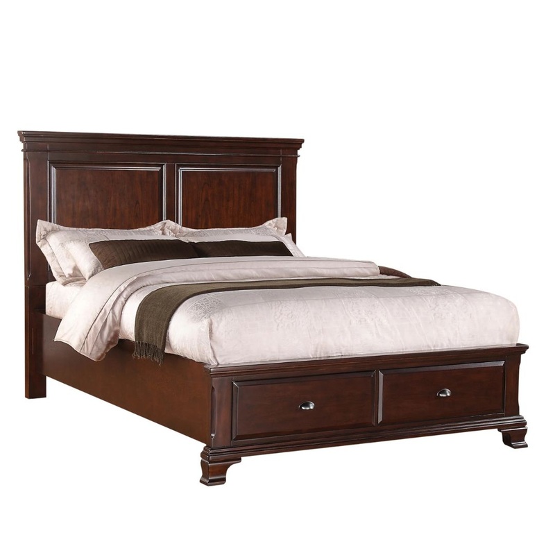 Canton – Queen Storage Bed – Cherry