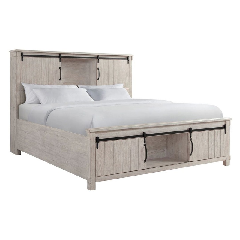 Scott – King Platform Storage Bed – White