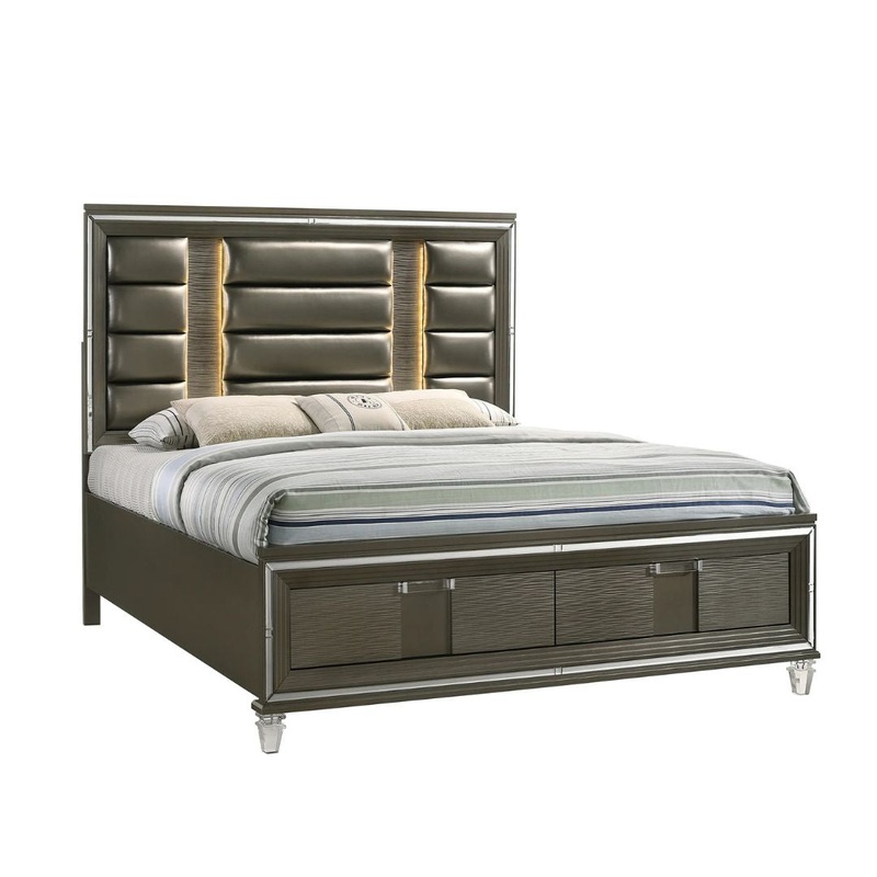 Twenty Nine – 2-Drawer King Storage Bed – Dark Brown