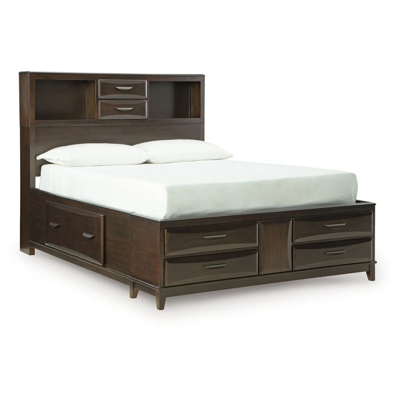 Vanmore – Dark Brown – Full Storage Bed