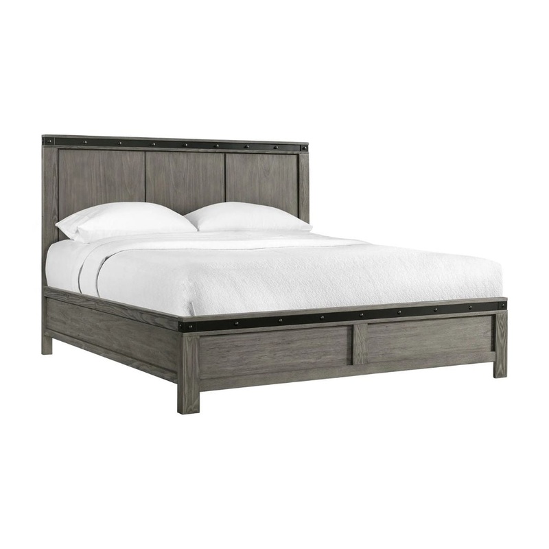 Wade – King Panel Bed – Black Finish