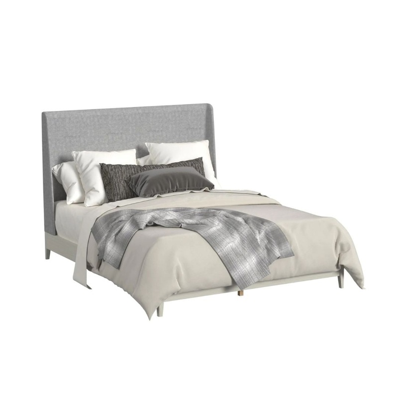 Westland – King Upholstered Bed – Almond / Gray