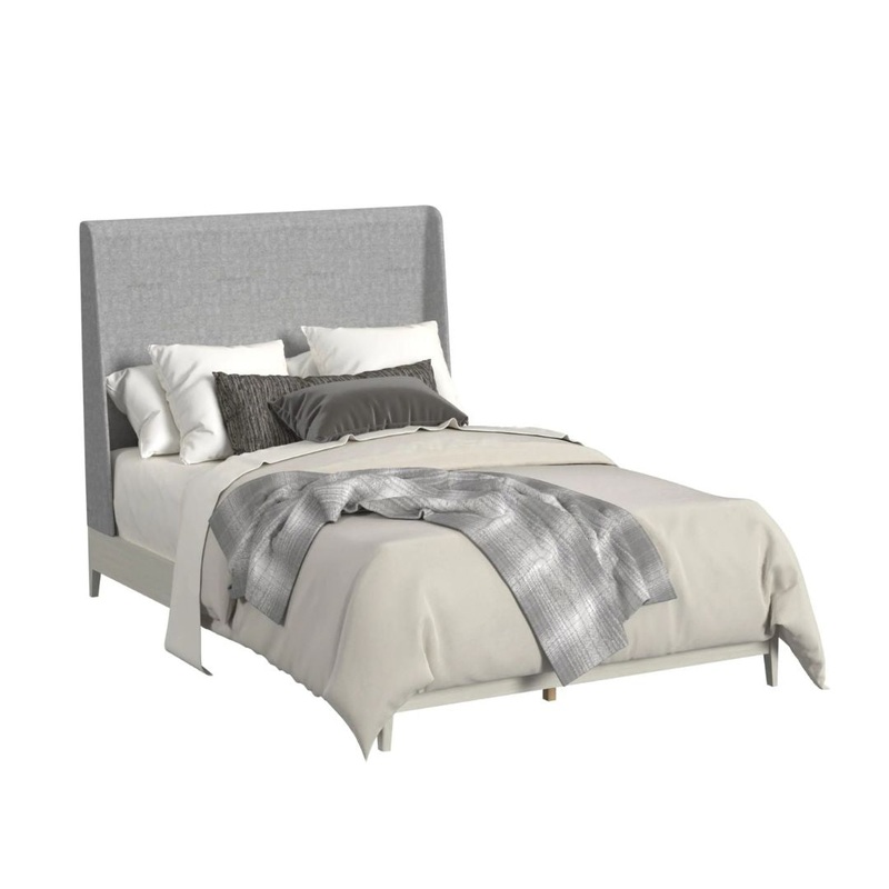 Westland – Queen Upholstered Bed – Almond / Gray