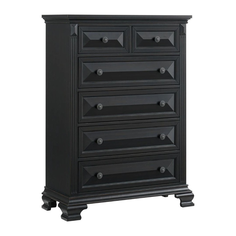 Bridgestone – 6-Drawer Chest – Black