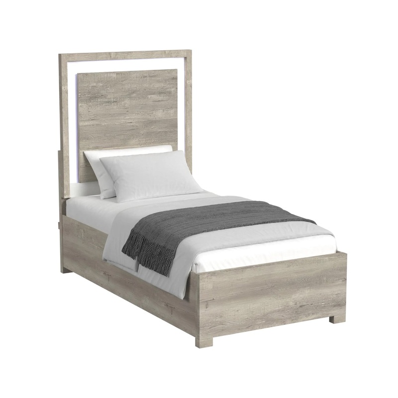 San Matteo – Twin Bed With LED – Gray