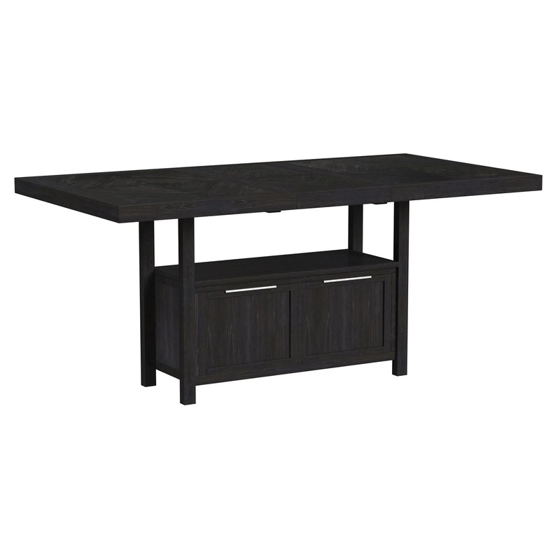 Transcend – Counter Table With Leaf – Charcoal