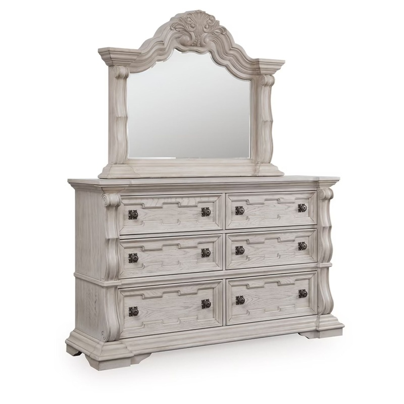 Bruchandi – Antique White – Dresser And Mirror