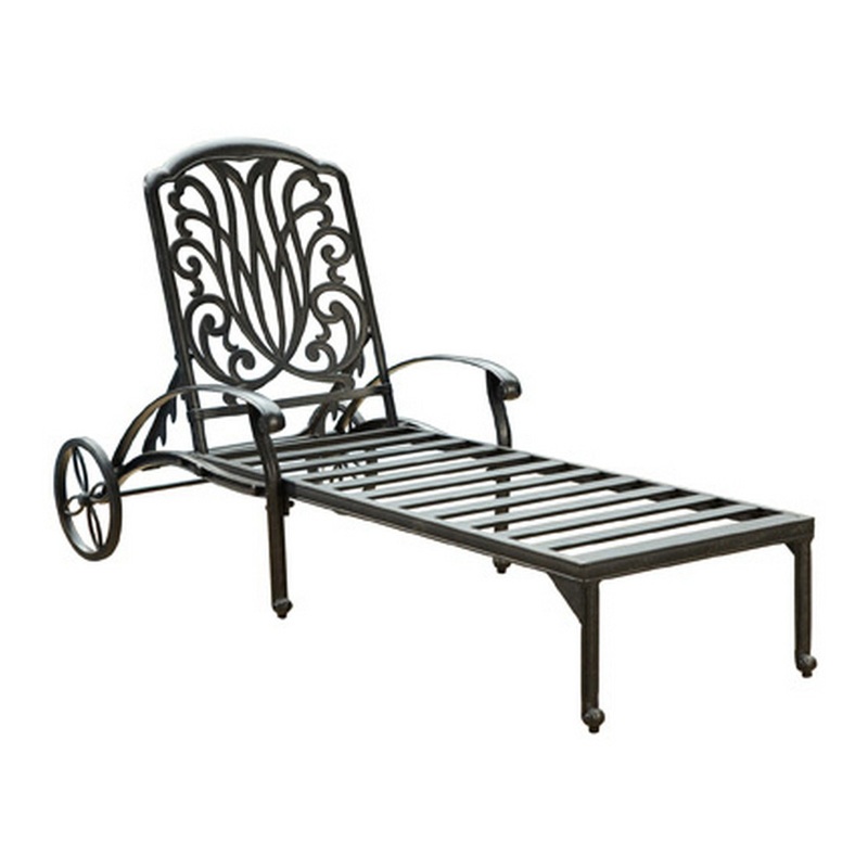 Capri – Outdoor Chaise Lounge – Dark Gray