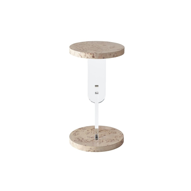 Tranquility / Miranda Kerr Home – Burl Side Table – Light Brown