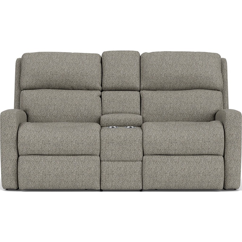Catalina – Reclining Loveseat With Console – Gray
