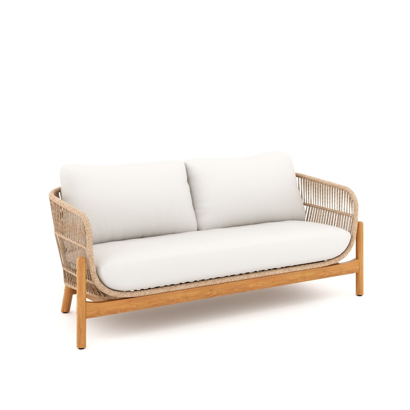 Solstice – Rope Loveseat – Linen Beige