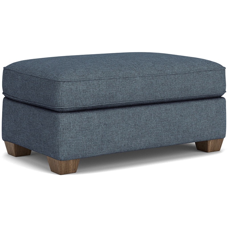 Thornton – Fabric Cocktail Ottoman – Blue