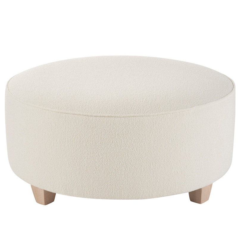 U Choose – 42″ Round Ottoman – White