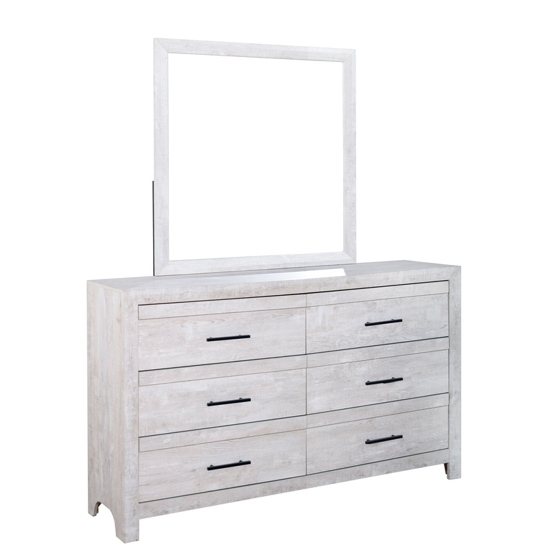 Biscayne – Dresser & Mirror – Gray