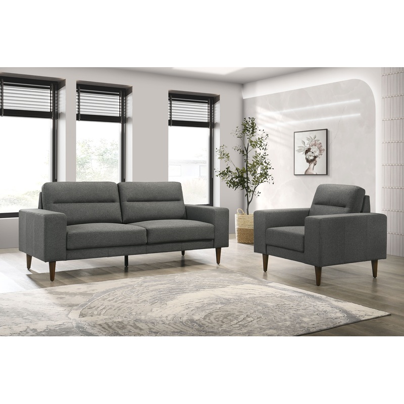 Vale – 2 Piece Sofa & Chair – Gray