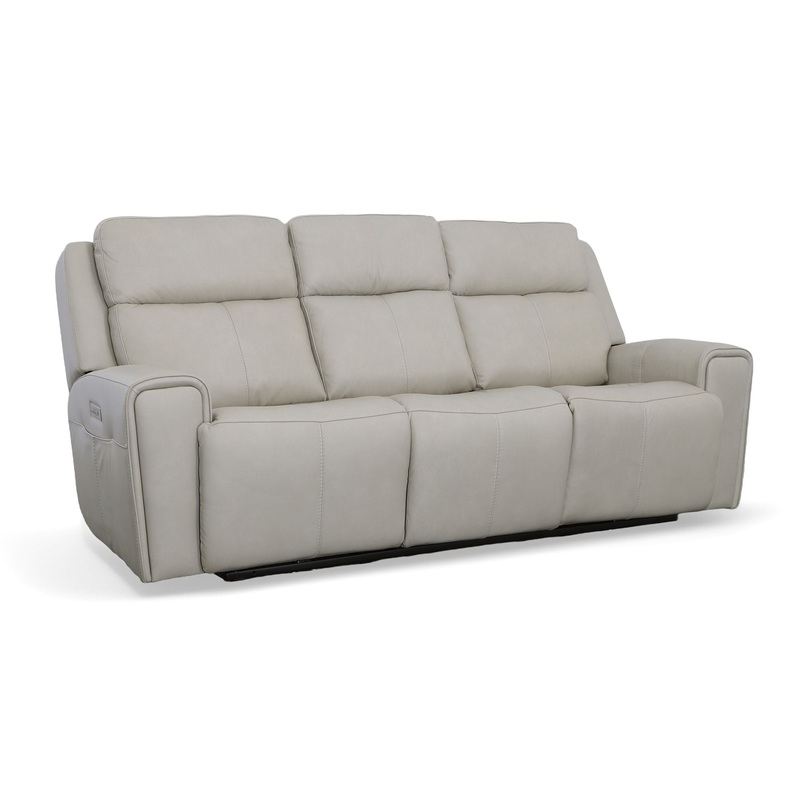 Barnett – Power Reclining Sofa With Power Headrests & Lumbar