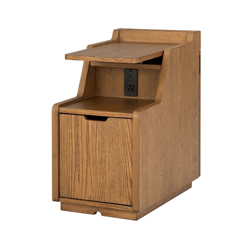 Sidekick – Smart Side Table – Light Brown