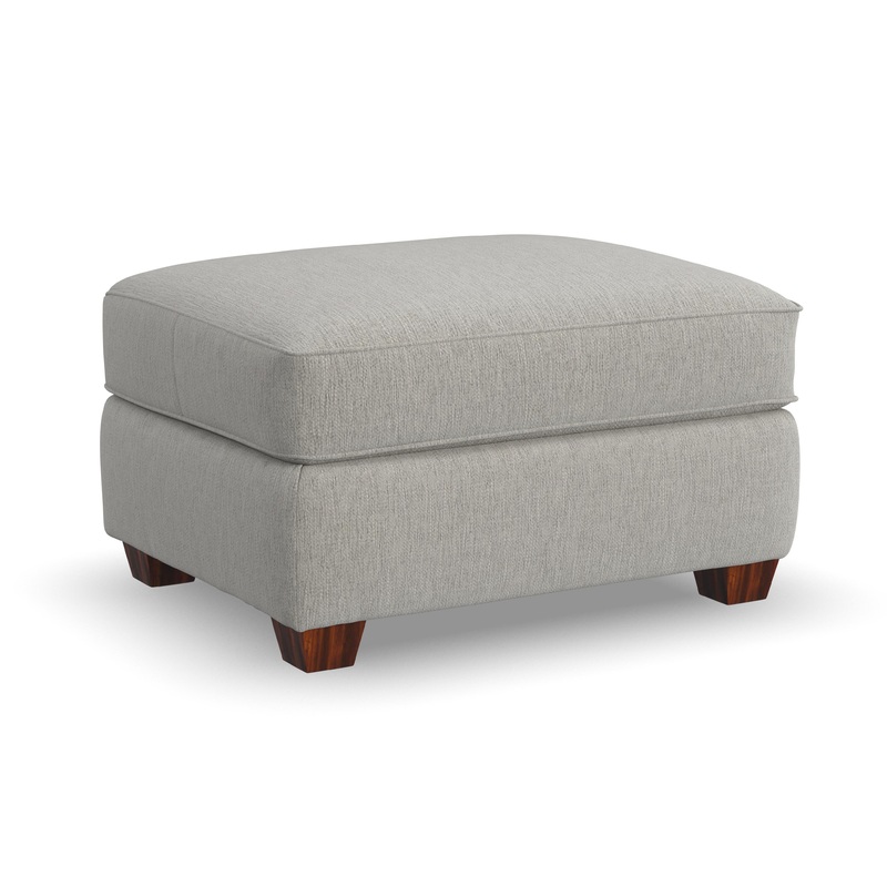 Thornton – Fabric Ottoman – Light Gray