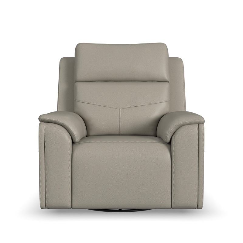 Vernon – Power Swivel Gliding Recliner With Power Headrest, Lumbar, Heat & Massage