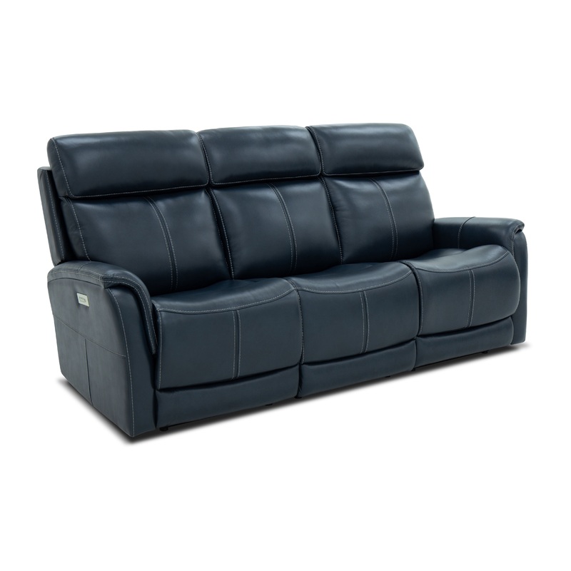 View – Power Reclining Sofa With Console, Power Headrest & Lumbar